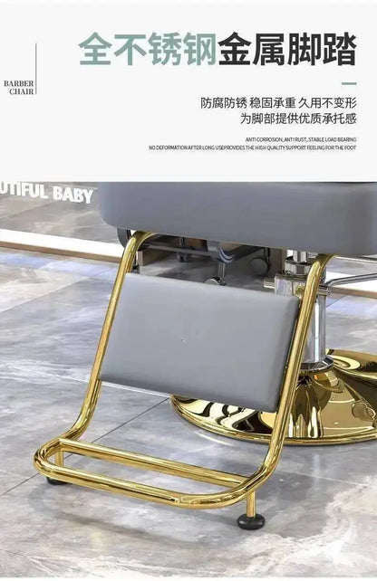 Barber Cutting Chairs Salon Nordic Hair Special Modern Style Barber Chairs Liftable Hairdressing Muebles Commercial Furniture WZ