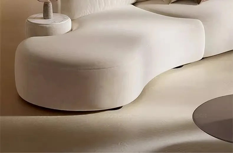 Italian minimalist special-shaped curved fabric sofa villa club small apartment living room home simple designer SOFA