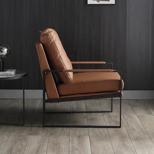 Leisure Complete Cushion Chair Living Room Leather Unique Lazy Makeup Chair Reading Design Throne Woonkamer Stoelen Decor