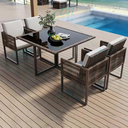 Terrace Garden Rattan Outdoor Chair Leisure Tea Table Patio Outdoor Furniture Set Outdoor Table and Chairs Garden Furniture Sets