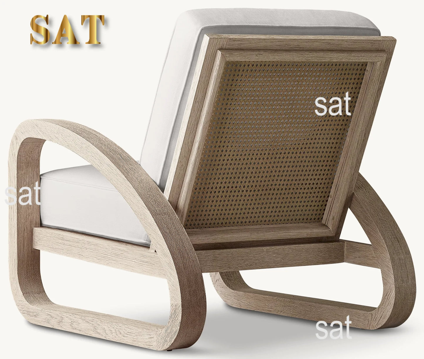 -High-quality luxury chair, unique design, low oak, suitable for living room comfort villa elegant hotel bedroom application