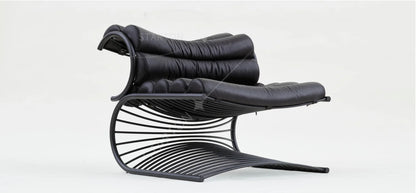 Nordic Designer Single Back Leisure Chair Creative Hardware Special-Shaped Ergonomic Model for Home and Living Room