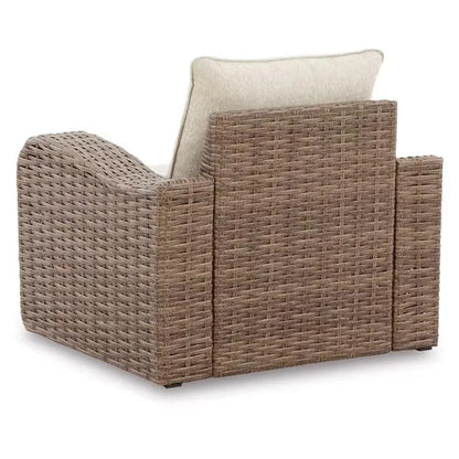 Nordic outdoor villa courtyard leisure sofa simple design milk tea shop cafe outdoor rattan combination furniture