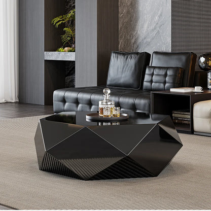 VV Italian minimalist gold diamond coffee table designer high-end small apartment hotel KTV special-shaped light luxury living r