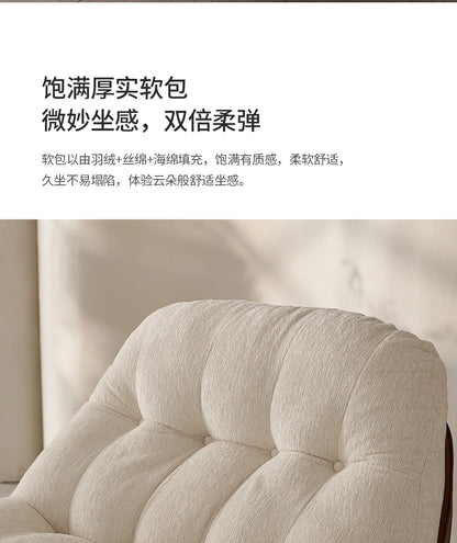 Italian minimalist swivel single chair modern creative sofa living room balcony lounge chair designer lazy lounge chair