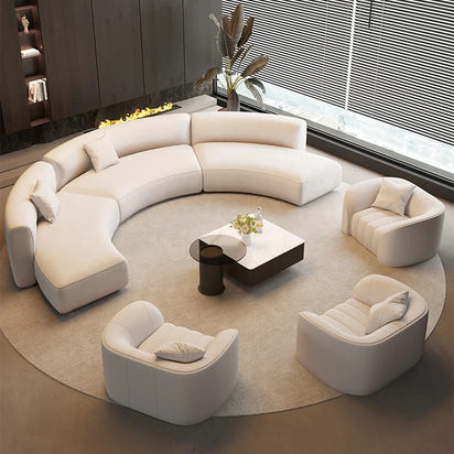 Semicircular curved special-shaped business sofa set Light luxury sales office Negotiate hotel lobby lounge area Reception