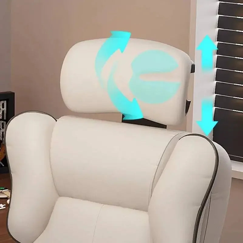 Footrest Support Living Room Computer Chair Comfortable Cushion Office Chair  Recliner Swivel Chaise De Bureaux Furniture