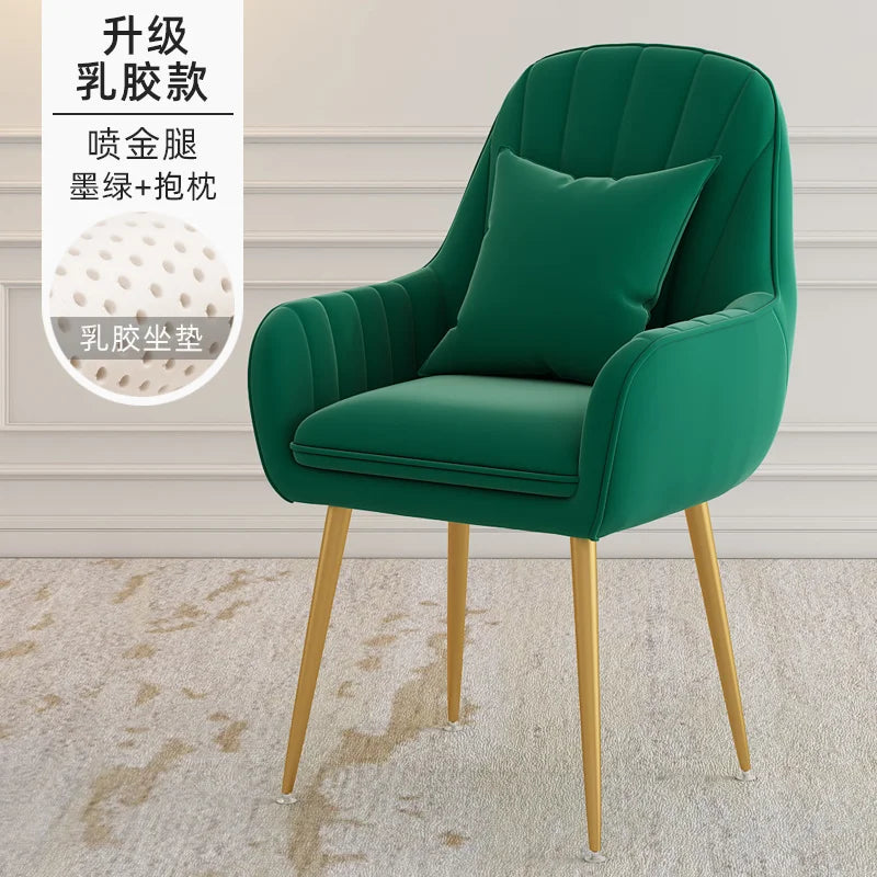 Modern Living Room Dining Chairs Home Furniture Bedroom Dormitory Back Chair Nordic Restaurant Kitchen Cafe Leisure Chair