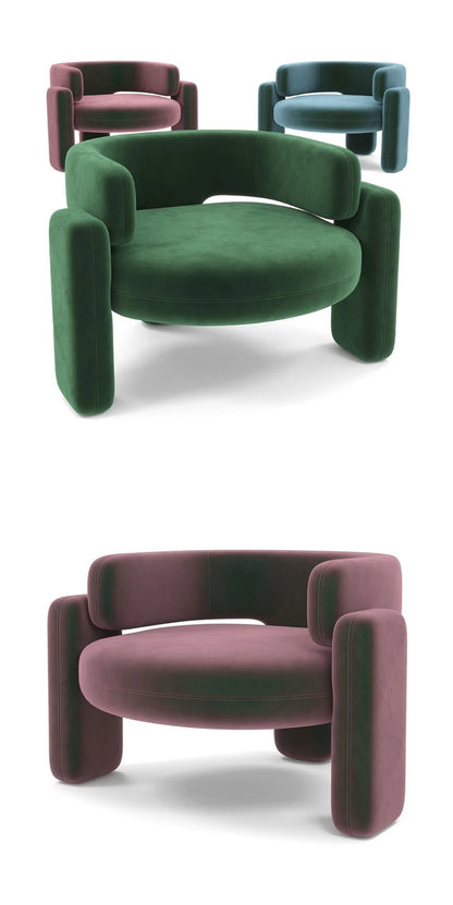 Cream single sofa chair designer lazy living room balcony modern simple and lightweight luxury reception lounge chair