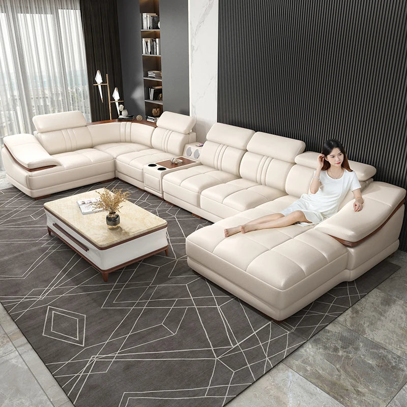 High Quality Genuine Leather Sofa Genuine Leather Sofa Modern Genuine Leather Sofa Modern