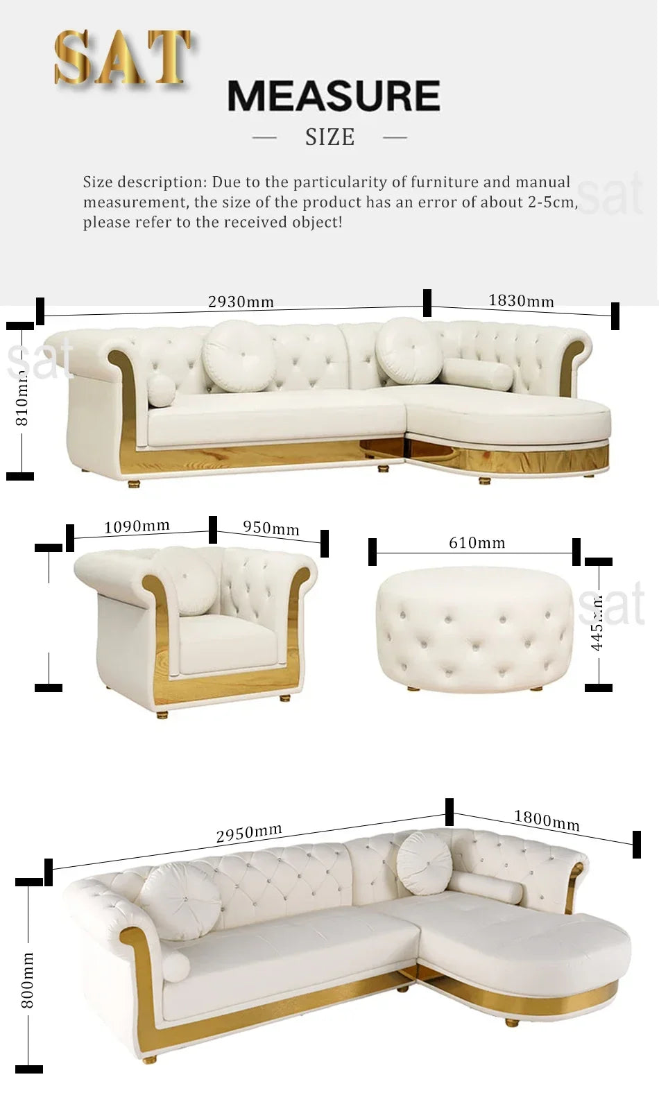 A Leather Sofa Luxury Couches L Shape Sofa Set Sectional Corner Modular Living Room Furniture sofa Set
