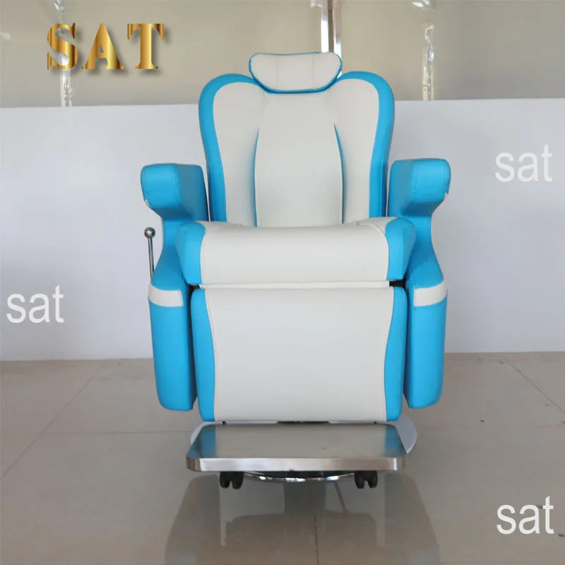 %d Modern PU Leather & Metal Adjustable Height Reclining Barber Salon Chair with High-Density Foam Seat for Commercial Use-