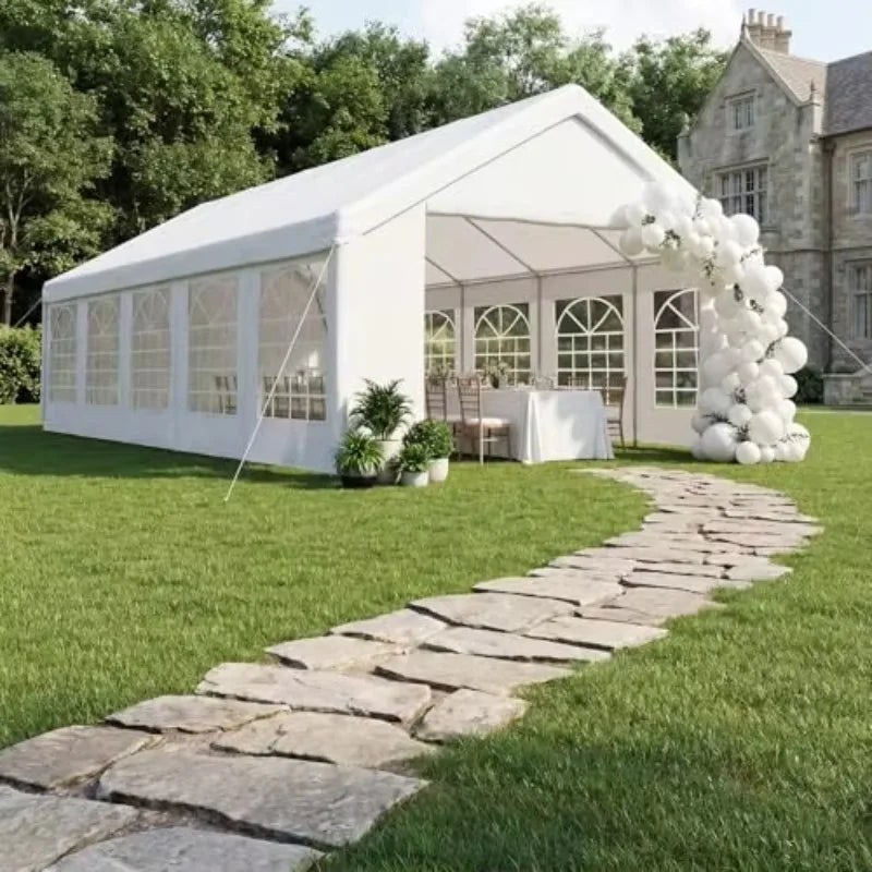32x16 Party Tent,Heavy-Duty Canopy Tents for Parties Weddings Events | Removable Sidewalls,Roll-up Door,Waterproof for