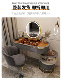 Luxury Charm Dressing Table Luxury Nordic Salon Drawer Nordic Dressing Table Mirror Chair Storage Coiffeuse Furniture Makeup