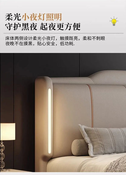 180x200 cm Double bed frame king size frame headboard with 3 drawer storage luxury home bedroom bed queen cama king furniture