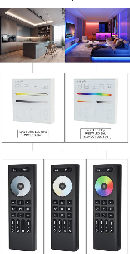 Smart LED Dimmer Tuya Wifi Zigbee DIM CCT RGB RGBW RGBCCT PWM LED Controller Support Alexa Google Home Voice Control