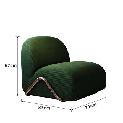 Modular Single Sofa Bedroom Balcony Living Room Leisure Chair Antique Designer Fabric Lazy Sofa Artistic Furniture