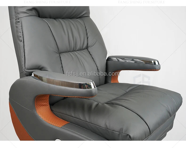 Chair Office Furniture Wholesale Luxury Modern Leather Ergonomic Boss Chair Office Chair  for Fat People
