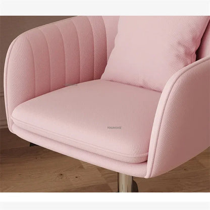 Comfortable Back Lift Swivel computer Chair for Office Furniture Leisure Creative pink gaming chair Modern pink Office Chairs Z