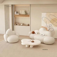 Simple Small Apartment Living Room Sofas Nordic Home Balcony Single Back Sofa Chair Beauty Salon Lounge Reception Double Sofas