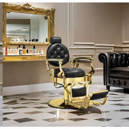Hair Styling Chair Reclining: Men’s Barber Chairs for Barber Station - Heavy Duty Salon Chair with Footrest for Hair Stylist