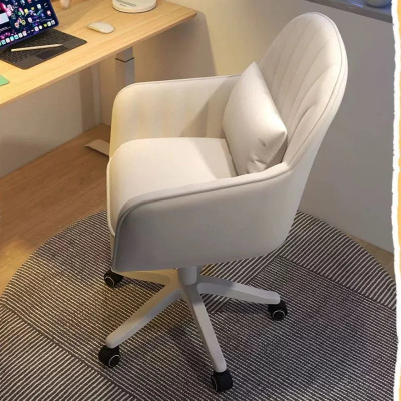 Bedroom Comfortable Makeup Stool Office Ergonomic Desk Chair Backrest Chair Computer Chair Dormitory Chair Girls Dressing Chairs