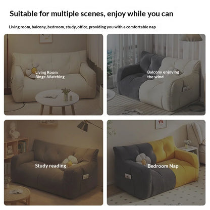 Sofa Bed Living Room Convertible Fabric Sofa Small Apartment Two Three Seater Tatami Lounge Lazy Couch Modern Home Furniture