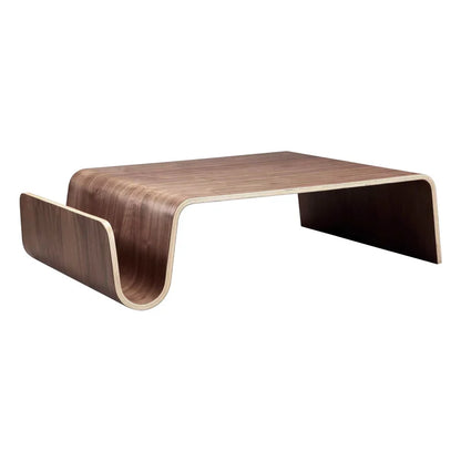 Scando Table Large curved wood coffee table Simple modern creative living room Log square N coffee table