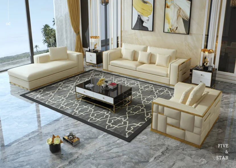 Foshan Factory Living Room Sofa Set Furniture Couch Sectional Modern Leather comfort Modular Luxury Sofas