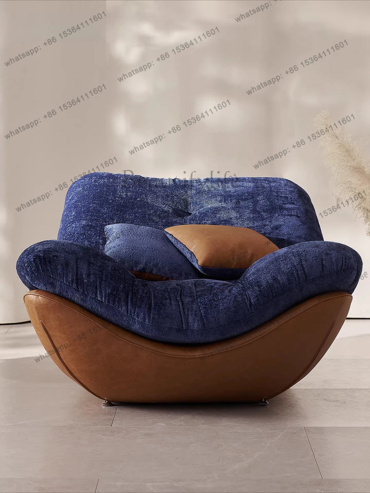 Italian light luxury lazy sofa chair Nordic modern simple style home design leisure chair