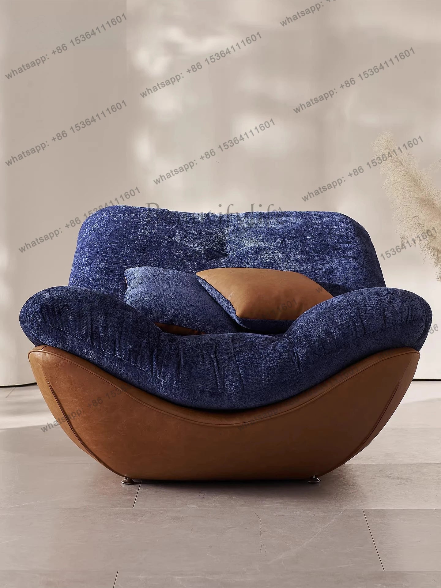 Italian light luxury lazy sofa chair Nordic modern simple style home design leisure chair