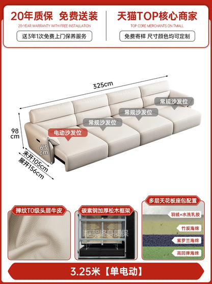 Minimalist Modern Sofa Electric Adults Cushion Comfortable Double Sofa Floor Apartment Divani Da Soggiorno Home Accessories