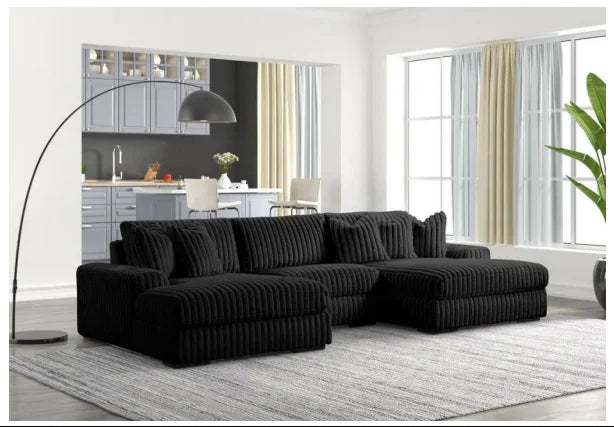 ATUNUS USA Showroom in Stock Sofa American Classic Living Room Furniture Corduroy Modular Sectional Couch Sofa Sets