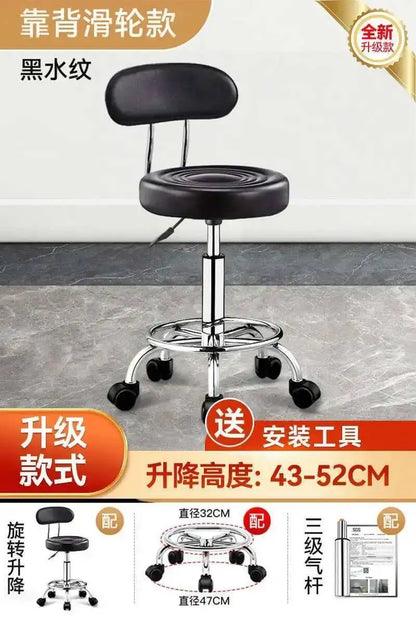 Vintage Bar Chairs Accent Modern Barber Adjustable Office Counter Bar Chairs Nordic High Taburete Silla Furniture YN50BC