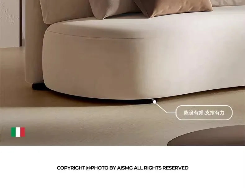 Italian minimalist special-shaped curved fabric sofa villa club small apartment living room home simple designer SOFA