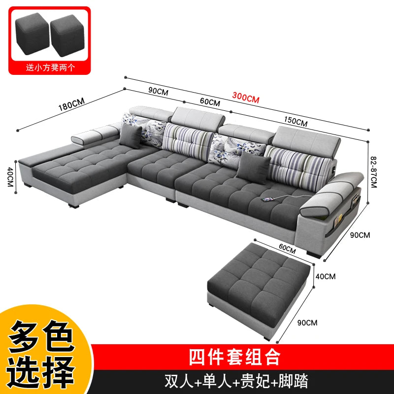 Sectional Living Room Sofas Lazy Lounge Designer Relax Sofa Multifunction Reclining Canape Salon De Luxe House Accessories