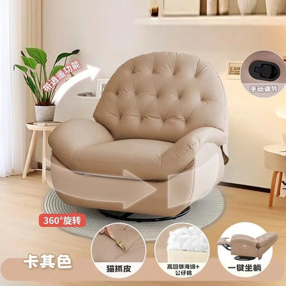 Electric Recliner Lounge Chair Multi Functional Lazy Rocking Sofa Seat Space Saving Single Chair for Living Room Balcony