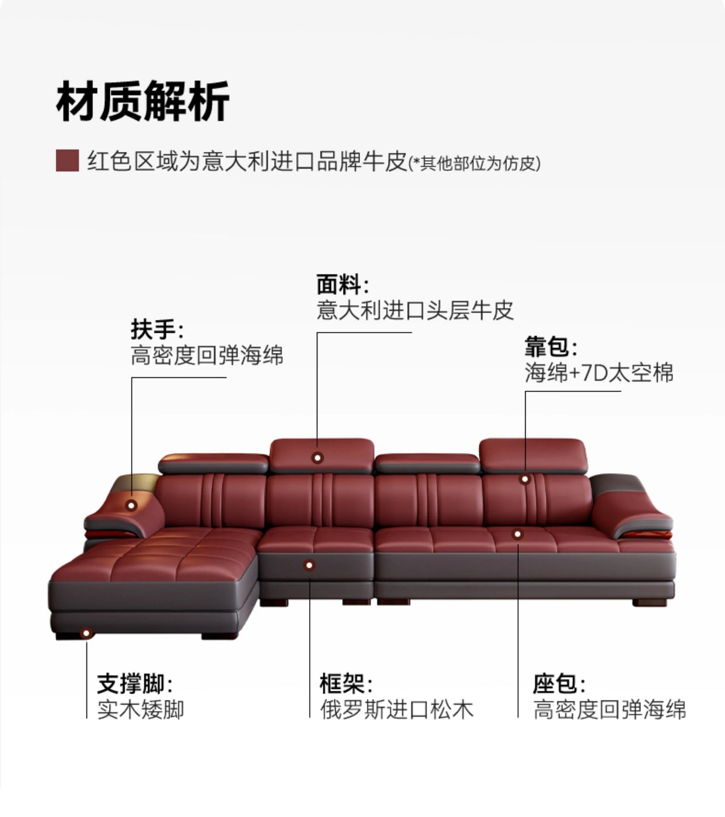 Nordic Genuine Leather Sofas Luxury Armchairs Cinema Comfortable Sofas Living Room Design Fauteuils Salon Home Furniture
