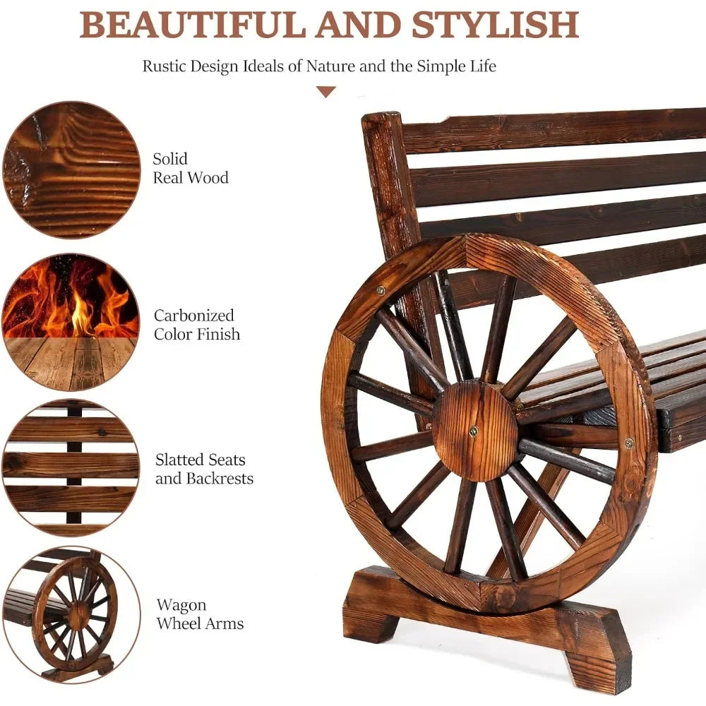 2025 New outdoor metal Bench with backrest garden long chair outdoor bench cast aluminum leisure Patio benches
