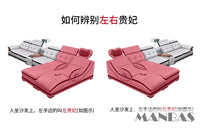 Linlamlim Luxury Genuine Leather Sectional Sofa with Adjustable Headrests, Projector, Speaker and Storage for Living Room Couch