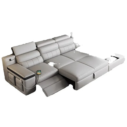 Designer Leather Sofa Living Room Ajustable Lounge Foldable Sofa Reclinable Modular Minimalist Woonkamer Banken Lounge Furniture