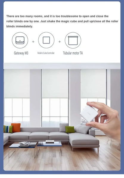 Aqara Smart Roller Shade Motor TA Controller ZigBee Curtain Motor Timing Setting Remote Control For Apple HomeKit Mi Home APP