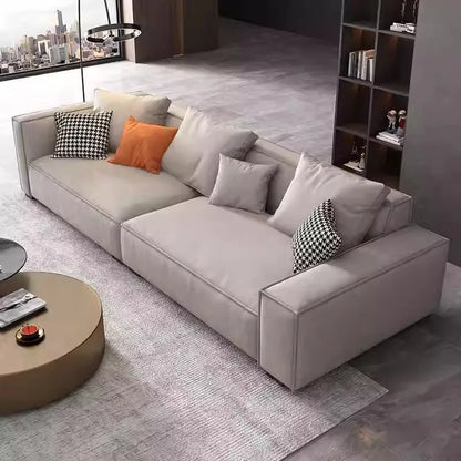 Luxury Charging  Sofas Bed U Shaped Sectional Furniture 7 Seat Modern European Fabric Living Room Sofas Set