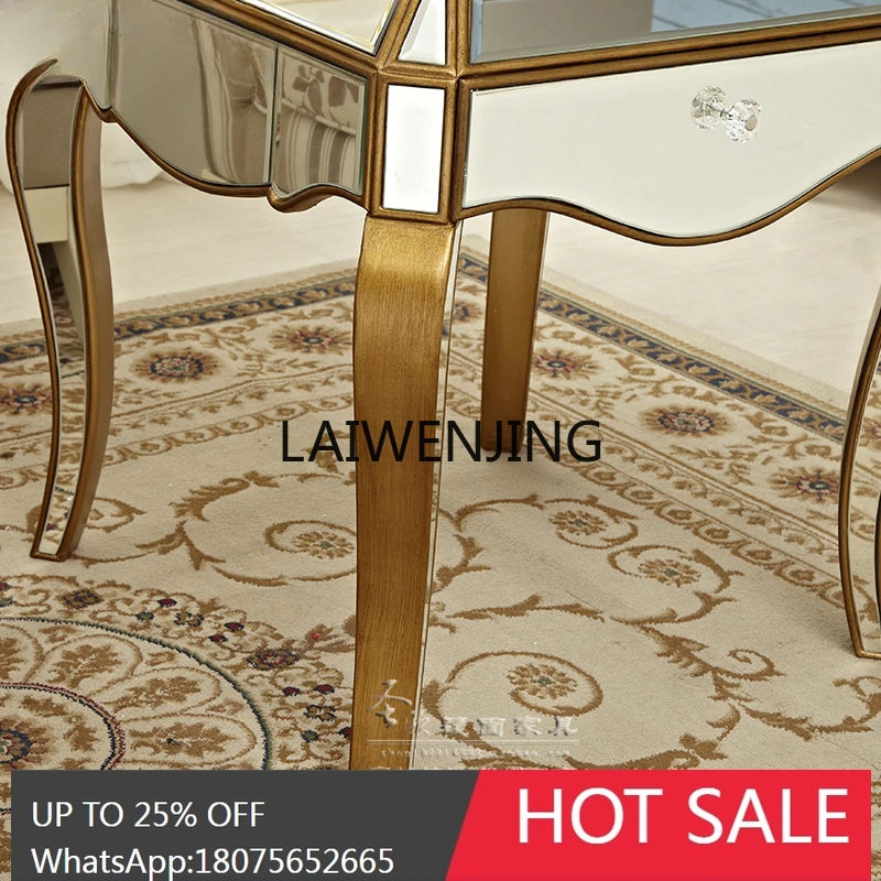 SG mirror glass coffee table sofa small table mini side table simple