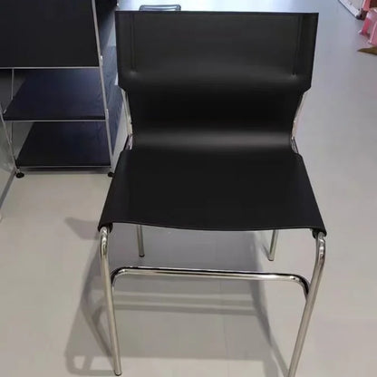 Italian Stainless Steel Backrest Simple Saddle Chair Bauhaus Design Dining Chair Chair Wholesale Available Home Furniture