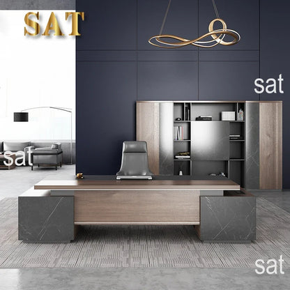 #V New 2024 Boss L Shape Luxury Office Furniture Manager High Tech Modern Executive Ceo Office Desk