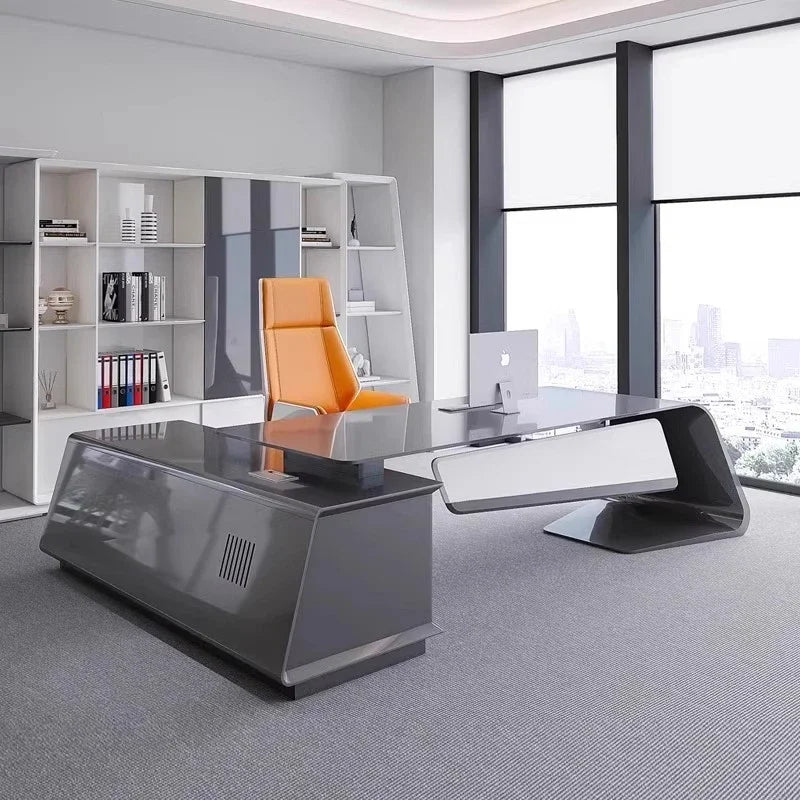 Modern luxury 200 240 280 cm paint boss desk Motion Computer desk office table computer desks Office Furniture gaming tables