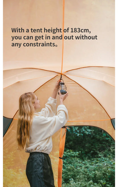 Naturehike 8-10 Person Tent Kota Cloud Casual Tent Outdoor Camping Hiking Travel Gazebo Tents Big Space Waterproof Breathable