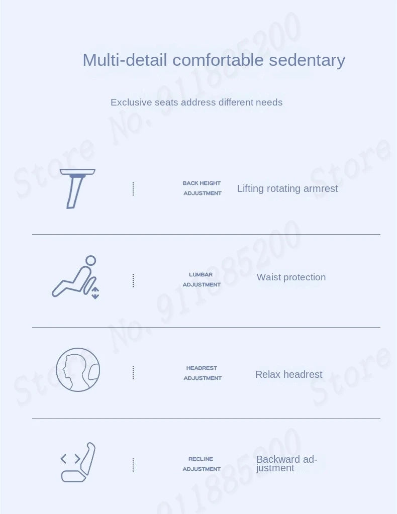 Pink Cute Gaming Chair Ergonomic Internet Celebrity Live Broadcast Computer Chair Home Office Lifting Rotating Reclining Seat