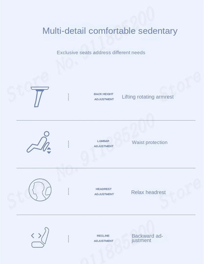 Pink Cute Gaming Chair Ergonomic Internet Celebrity Live Broadcast Computer Chair Home Office Lifting Rotating Reclining Seat